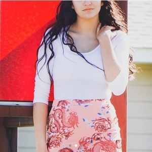 Plain white body suit